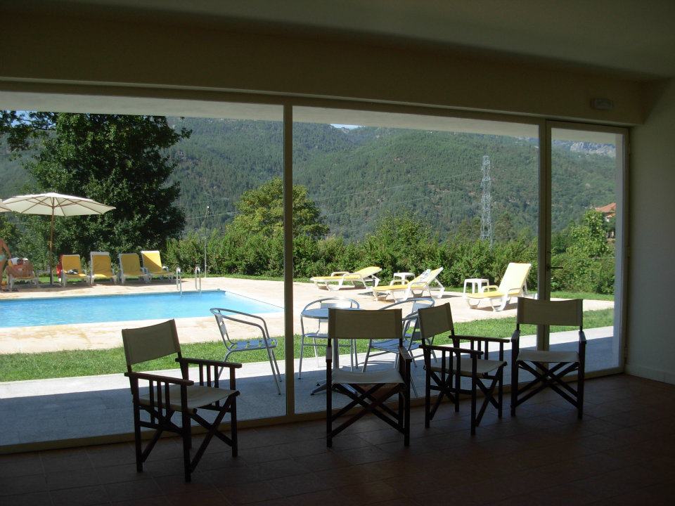 Vista para a piscina